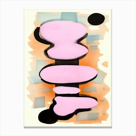 Pink Pop Painting Abstract 5 Canvas Print
