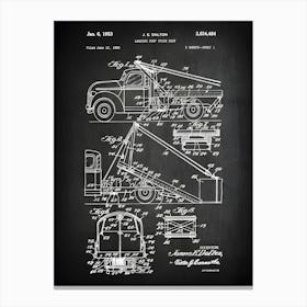 Dump Truck Patent Dump Truck Blueprint Truck Decor Truck Patent Truck Art Truck Diagram Dump Truck Wall Art Vt4841 Canvas Print