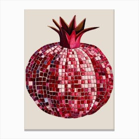 Mosaic Pomegranate 1 Canvas Print