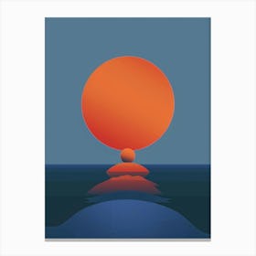 Sunset Over The Ocean 42 Canvas Print