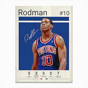 Dennis Rodman Canvas Print