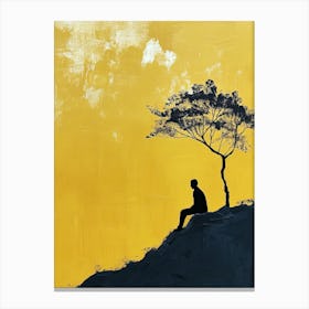 Lone Tree, Minimalism 7 Canvas Print