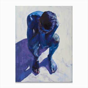 'Blue Man' 3 Canvas Print