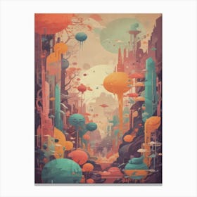 Sci-Fi City 1 Canvas Print