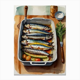 Sardines 12 Canvas Print