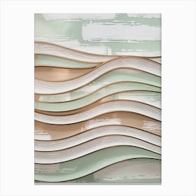 Wavy Wall Art Canvas Print