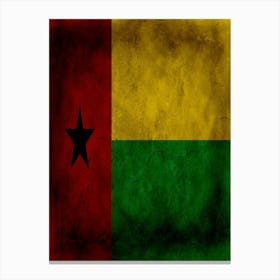 Guinea Bissau Flag Texture Canvas Print