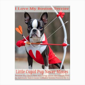 Cupid Pup ~Reimagined 2 Canvas Print