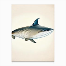 Cookiecutter Shark 3 Vintage Canvas Print