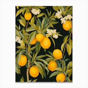 Oranges On A Tree Canvas Print