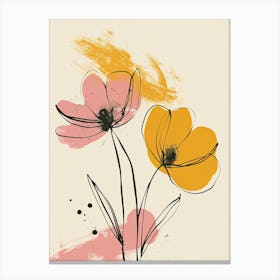 Verona Flower Market Boho Minimalist Style 1 Canvas Print