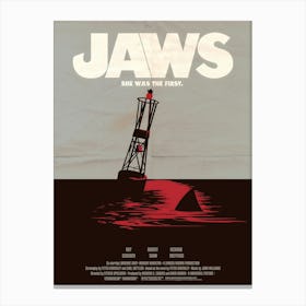 Jaws she was the first Canvas Print