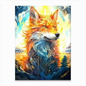 Fox In The Forest 1 Canvas Print