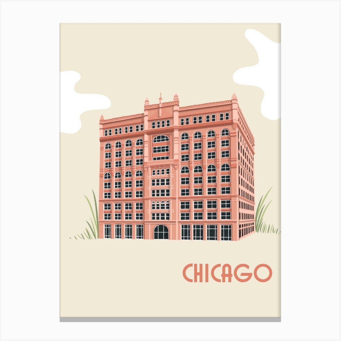 Chicago Building Canvas Print By Yeah Yeah Maybe Fy Chicago Building Canvas Print By Yeah Yeah Maybe Fy