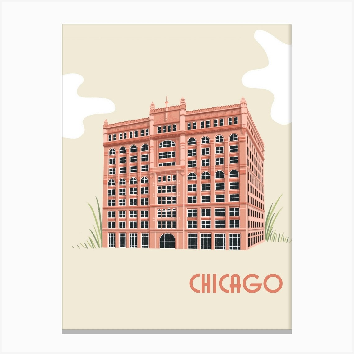 Chicago Building Canvas Print By Yeah Yeah Maybe Fy