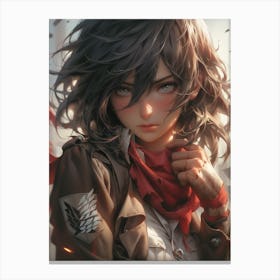 Mikasa Ackerman Attack On Titan 7 Canvas Print