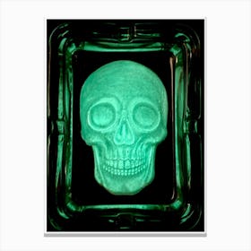 Glow In The Dark Skull Canvas Print