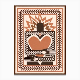 The Self Love - Terracotta Canvas Print