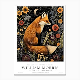 William Morris Exhibition Animals Series 9 Canvas Print