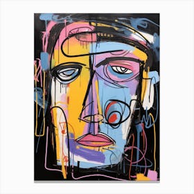 Abstract Portrait Of A Man Canvas Print