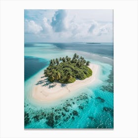 Island In The Maldives 15 Canvas Print