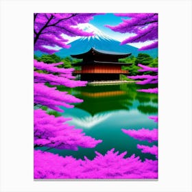 Cherry Blossoms Mount Fuji Japan 2 Canvas Print