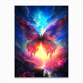 Butterfly In The Sky Canvas Print