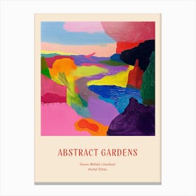 Colourful Gardens Ganna Walska Lotusland Usa Red Poster Canvas Print