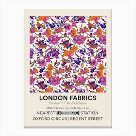Poster Tulip Tide London Fabrics Floral Pattern 7 Canvas Print
