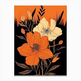 Orange Poppies 2 Canvas Print