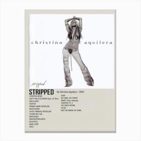 Stripped By Christina Aguilera 2012 Poster 1 Canvas Print