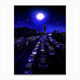 Neon Traffic  Canvas Print