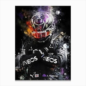 Lewis Hamilton 3 Canvas Print