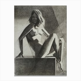 Art Deco Nude - 20-08-22 Canvas Print