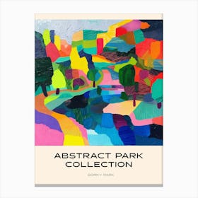 Abstract Park Collection Poster Gorky Park Moscow Russia 1 Canvas Print