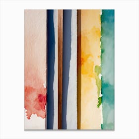 Watercolors On Paper Canvas Print