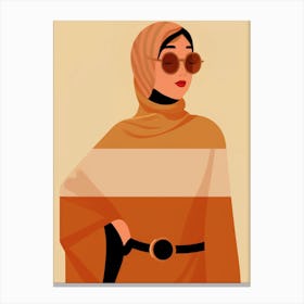 Life Threw Shade, I Wore a Hijab: A Tale of Resilience (and Fabulous Fabrics) Canvas Print