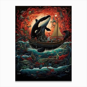 Orca Whale 3 Canvas Print