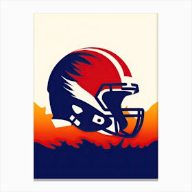 American Football Helmet Canvas Print