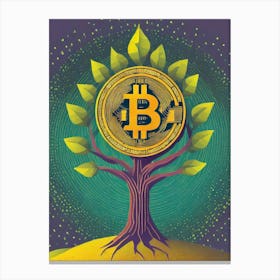 Bitcoin Tree 1 Canvas Print