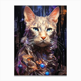 Cat In Space 5 Canvas Print