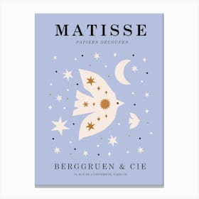 Matisse Dove Pastel Blue Canvas Print