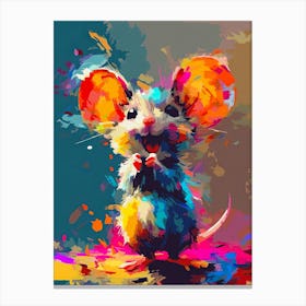 Mouse Painting Canvas Print