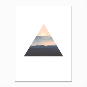 Triangle Sunrise Canvas Print
