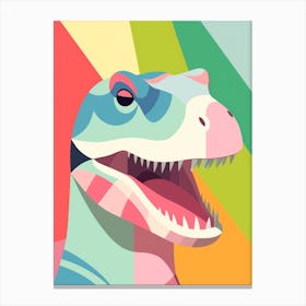 Colourful Dinosaur Velocisaurus 2 Canvas Print
