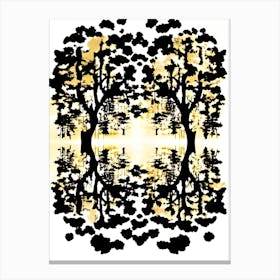 Trees In The Water Canvas Print