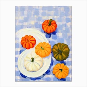 Pumpkin 2 Tablescape vegetable Canvas Print
