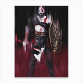 Kratos (Game God Of War) Canvas Print