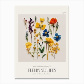 Fleurs Sechees, Dried Flowers Exhibition Poster 06 Canvas Print