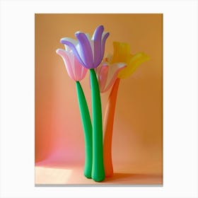 Dreamy Inflatable Flowers Cyclamen 4 Canvas Print